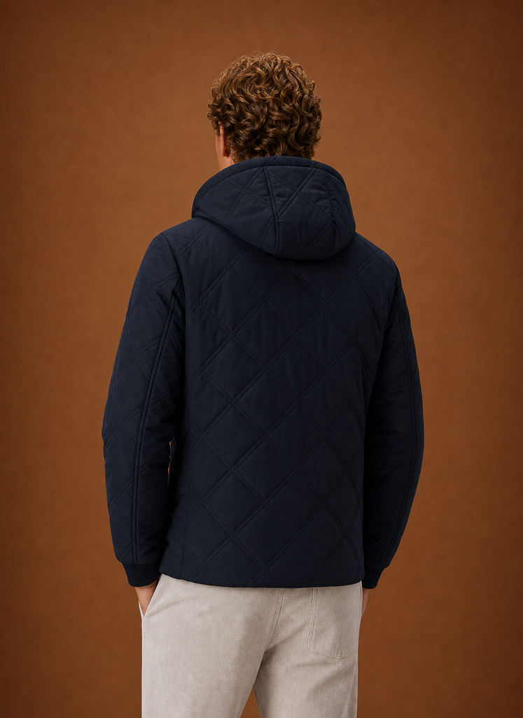 Chaqueta Acolchada para Hombre - Abrigo de Invierno con Capucha y Forro de Piel Sintética | Areleon