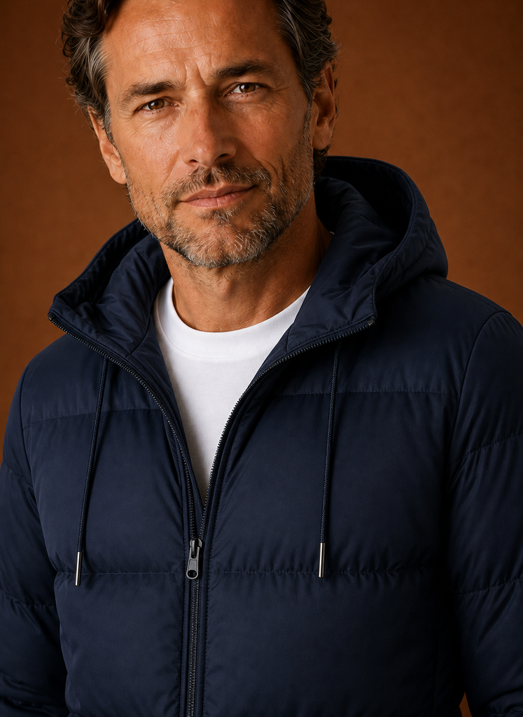 Chaqueta Acolchada con Capucha para Hombre | Areleon