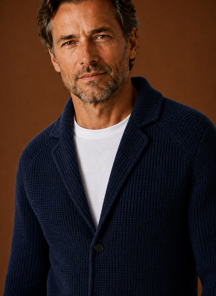 Cárdigan de Punto para Hombre - Chaqueta de Capa con Botones | Areleon