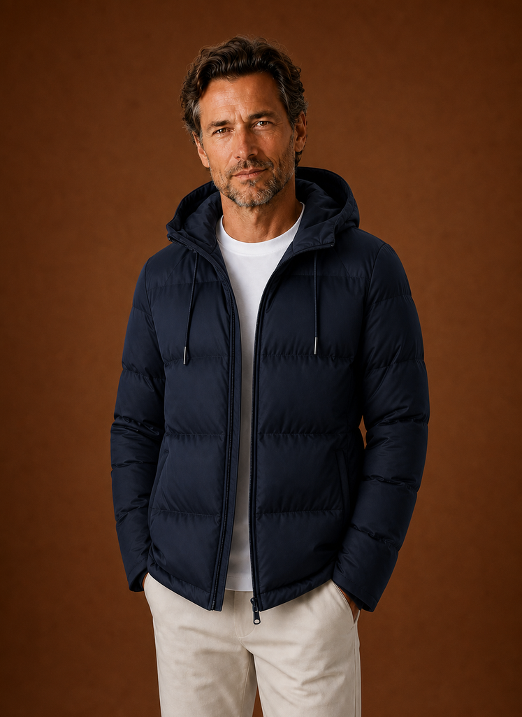 Chaqueta Acolchada con Capucha para Hombre | Areleon