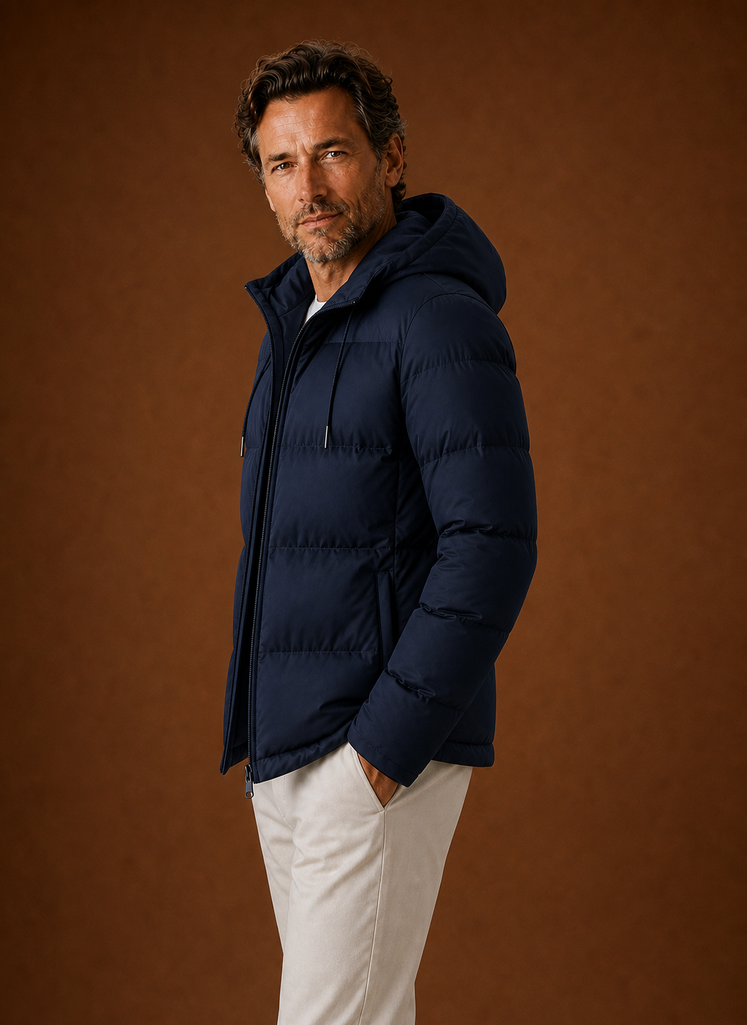 Chaqueta Acolchada con Capucha para Hombre | Areleon