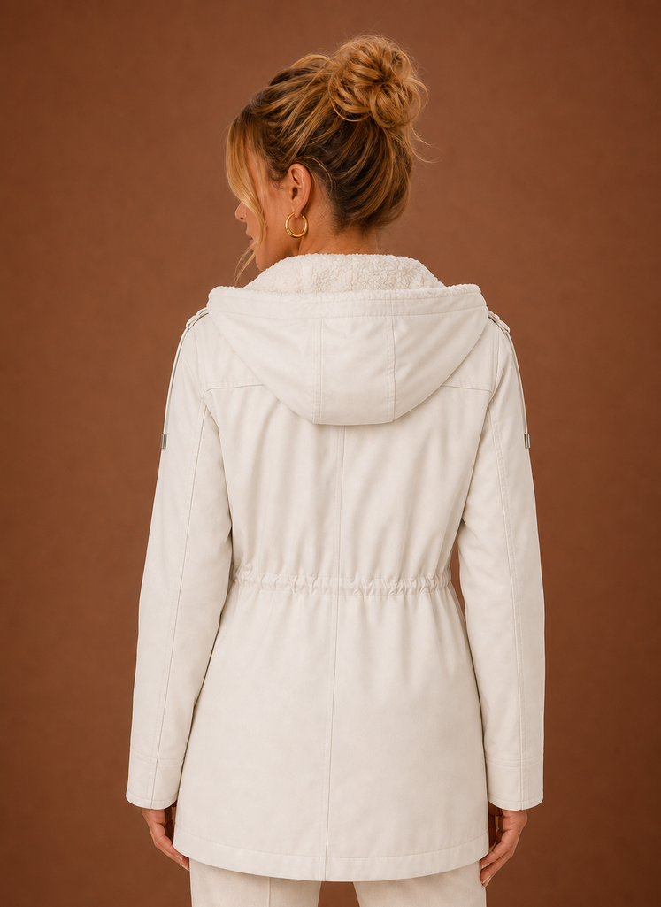 Chaqueta Parka para Mujer - Abrigo Largo de Invierno con Capucha Forrado de Forro Polar | Areleon
