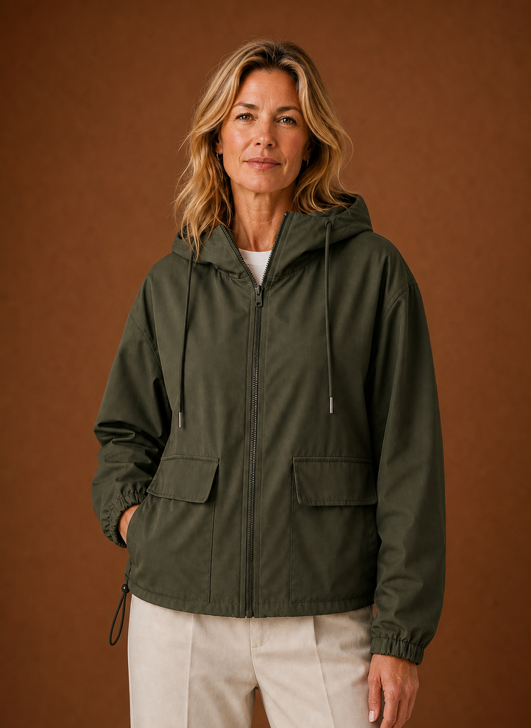 Chaqueta Ligera con Capucha para Mujeres | Areleon