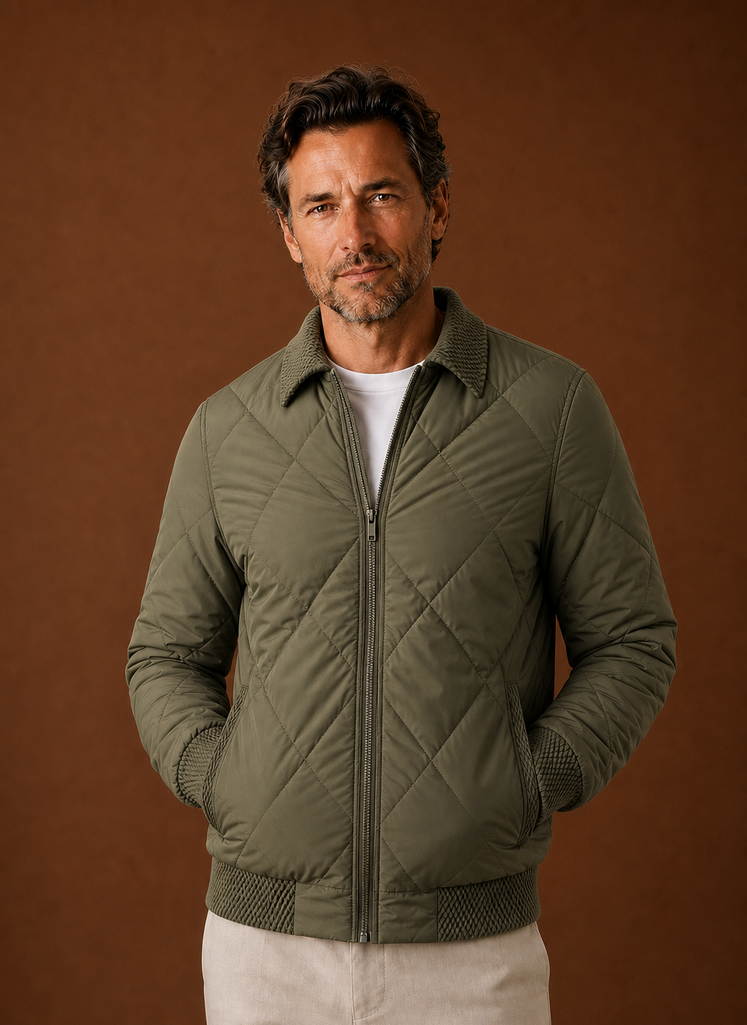 Chaqueta Bomber para Hombre - Chaqueta Casual con Cremallera | Areleon