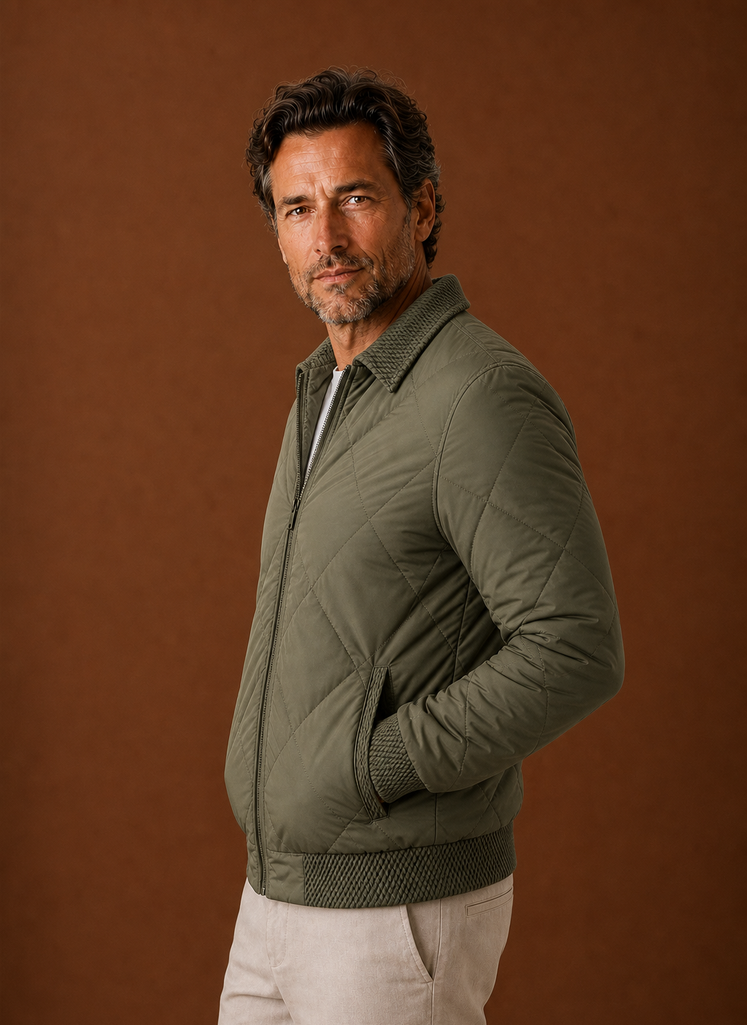 Chaqueta Bomber para Hombre - Chaqueta Casual con Cremallera | Areleon