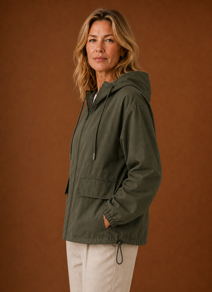 Chaqueta Ligera con Capucha para Mujeres | Areleon