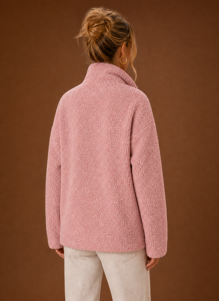 Chaqueta de Forro Polar con Cremallera para Mujer | Areleon