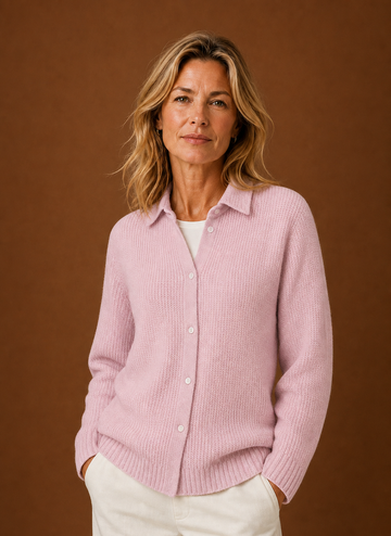 Cardigan de Punto para Mujer - Suéter con Botones en el Frente | Areleon
