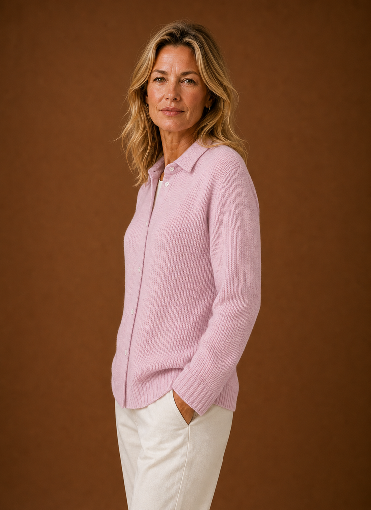 Cardigan de Punto para Mujer - Suéter con Botones en el Frente | Areleon