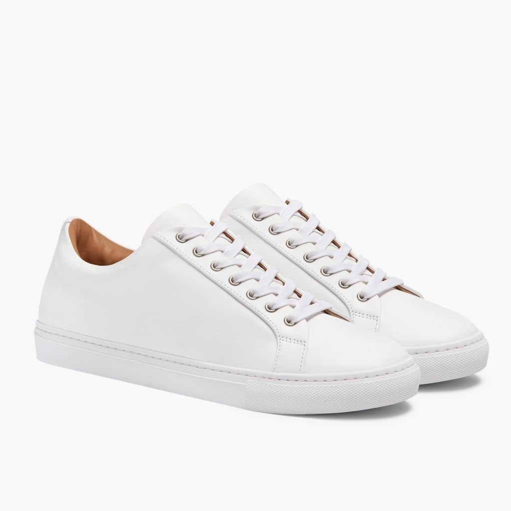 Zapatillas de Cuero Genuino para Hombre de Corte Bajo