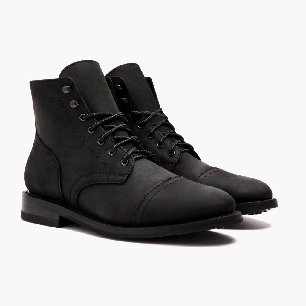 Botas de Piel Genuina para Hombre con Punta Cap Toe