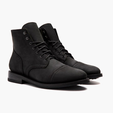 Botas de Piel Genuina para Hombre con Punta Cap Toe