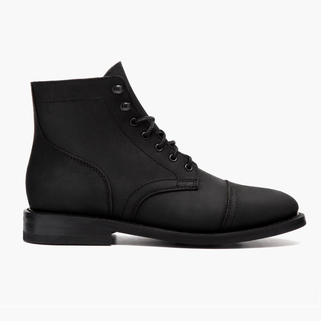 Botas de Piel Genuina para Hombre con Punta Cap Toe