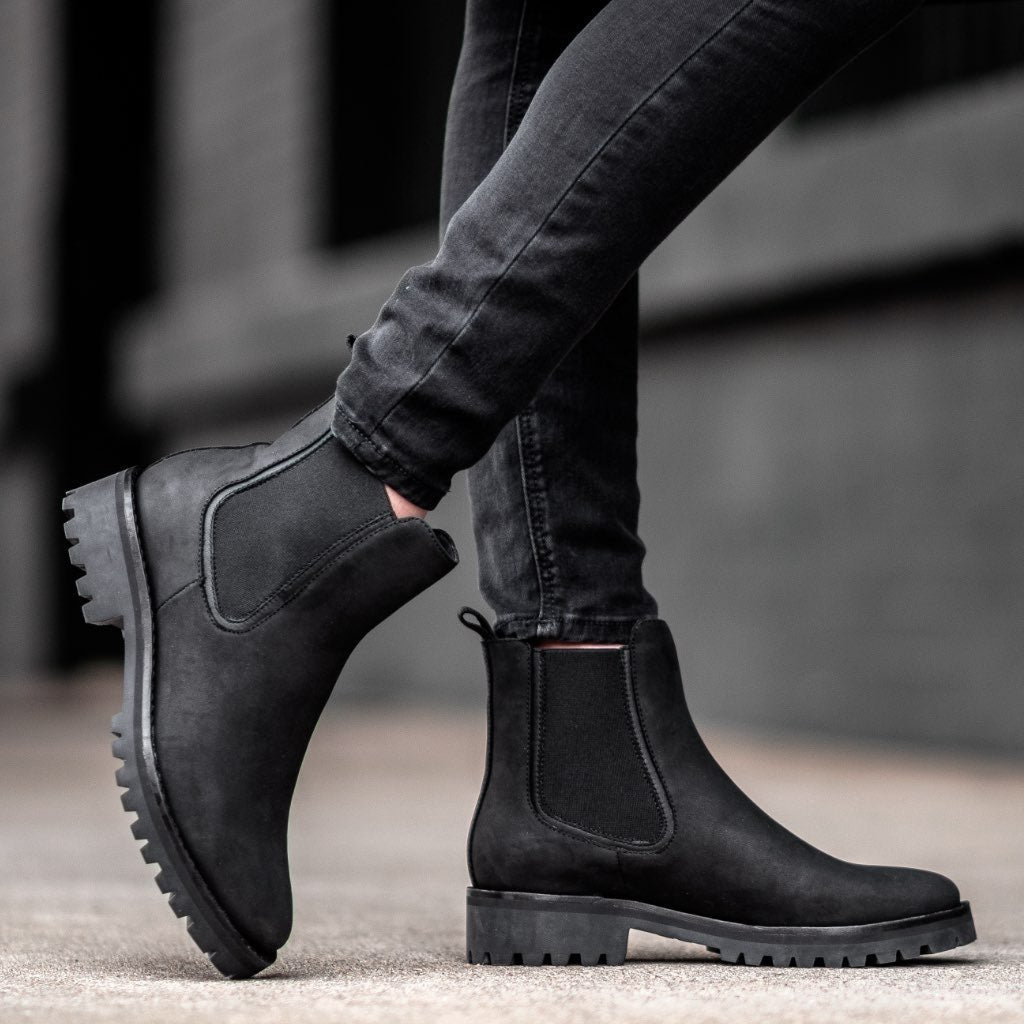 Botas Chelsea de Cuero Duraderas para Mujeres