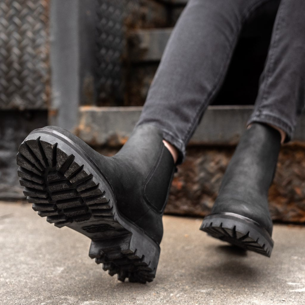 Botas Chelsea de Cuero Duraderas para Mujeres