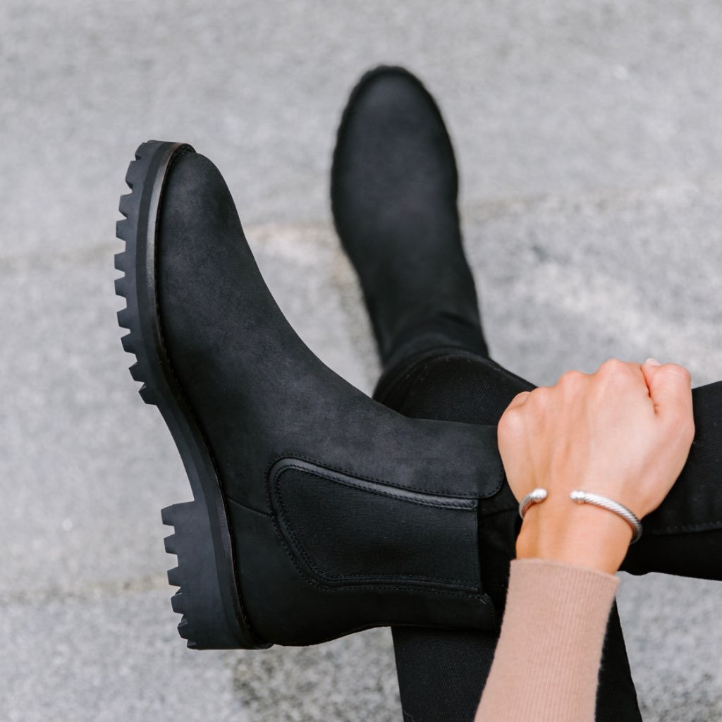 Botas Chelsea de Cuero Duraderas para Mujeres