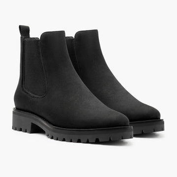 Botas Chelsea de Cuero Duraderas para Mujeres