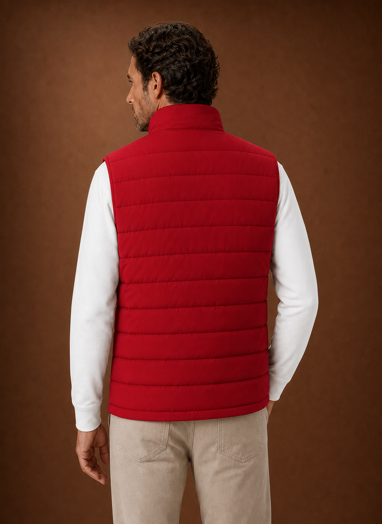 Chaleco Acolchado para Hombre - Chaqueta Sin Mangas con Cuello Alto | Areleon