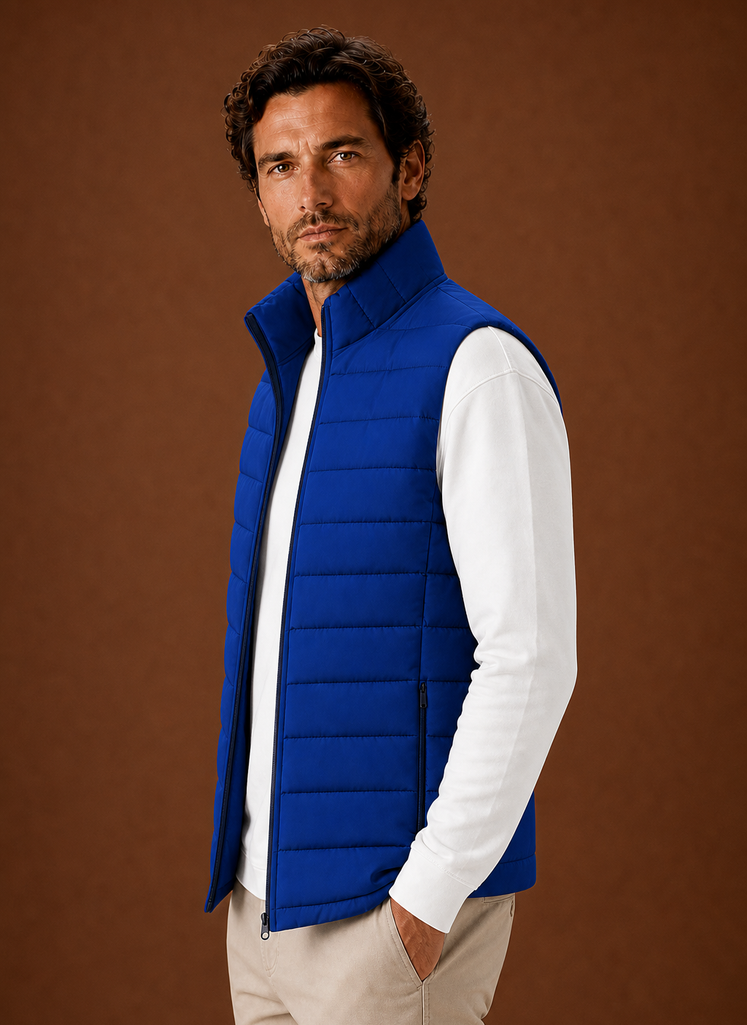 Chaleco Acolchado para Hombre - Chaqueta Sin Mangas con Cuello Alto | Areleon