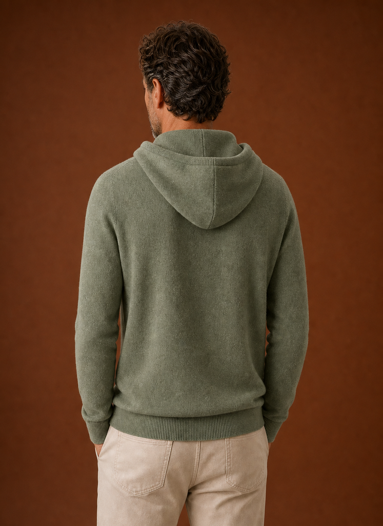 Suéter con Capucha de Look Cachemir para Hombre - Suéter de Punto | Areleon