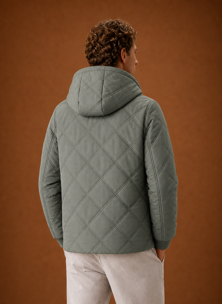 Chaqueta Acolchada para Hombre - Abrigo de Invierno con Capucha y Forro de Piel Sintética | Areleon