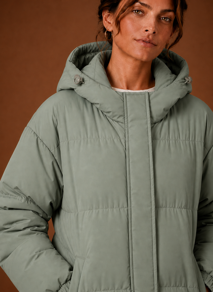 Chaqueta Puffer para Mujer - Abrigo de Invierno con Capucha | Areleon