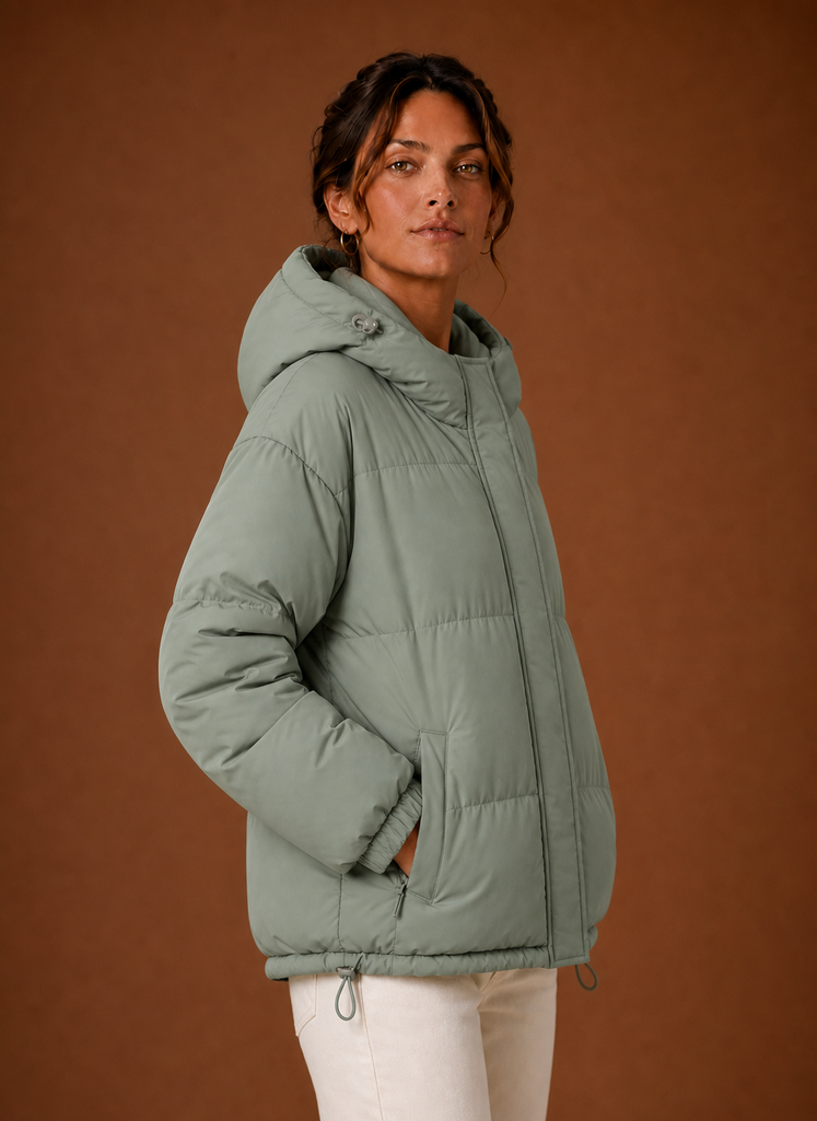 Chaqueta Puffer para Mujer - Abrigo de Invierno con Capucha | Areleon
