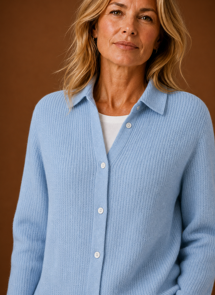 Cardigan de Punto para Mujer - Suéter con Botones en el Frente | Areleon