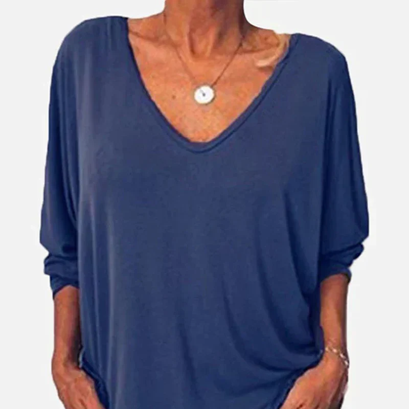 Top Drapado con Escote en V