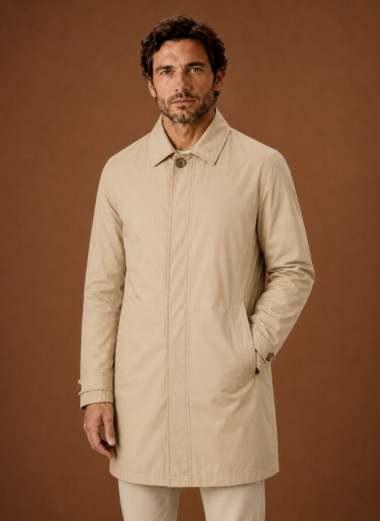 Abrigo Trench Clásico para Hombre Ligero y Resistente al Agua | Areleon