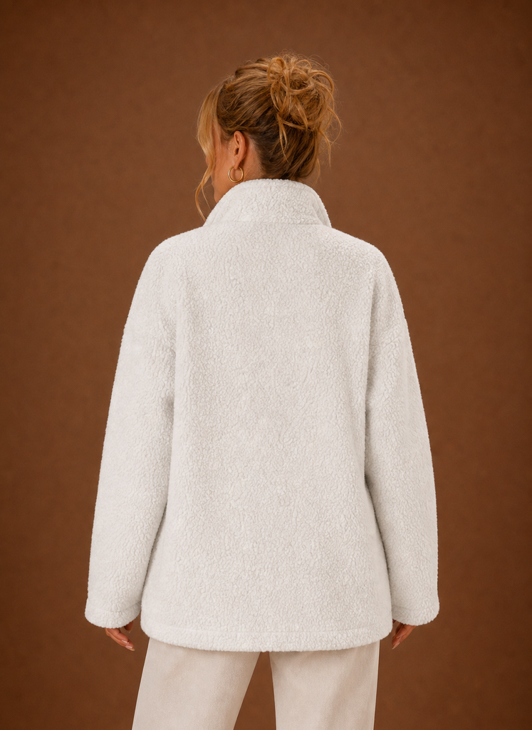 Chaqueta de Forro Polar con Cremallera para Mujer | Areleon