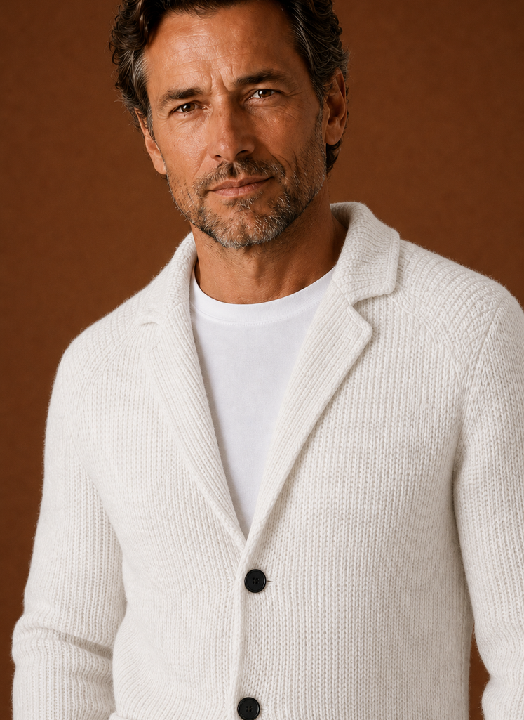 Cárdigan de Punto para Hombre - Chaqueta de Capa con Botones | Areleon