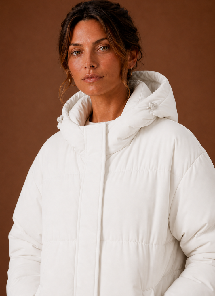 Chaqueta Puffer para Mujer - Abrigo de Invierno con Capucha | Areleon