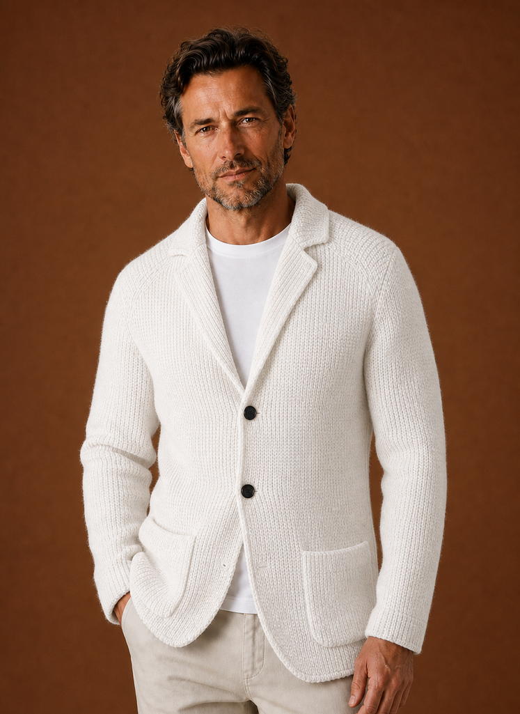 Cárdigan de Punto para Hombre - Chaqueta de Capa con Botones | Areleon