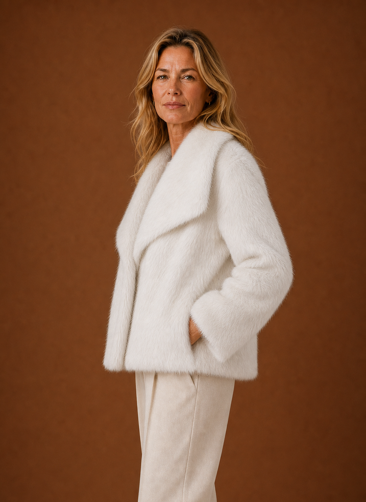 Abrigo de Piel Sintética para Mujeres - Chaqueta de Invierno | Areleon