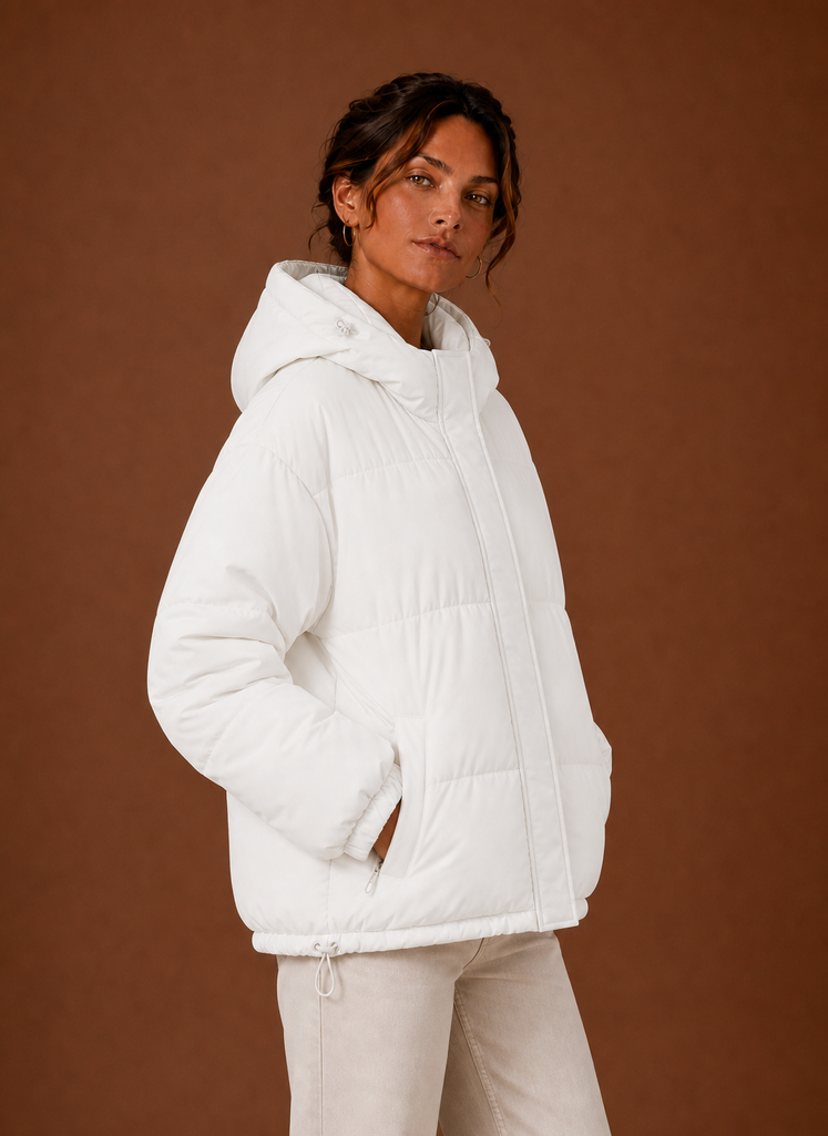Chaqueta Puffer para Mujer - Abrigo de Invierno con Capucha | Areleon