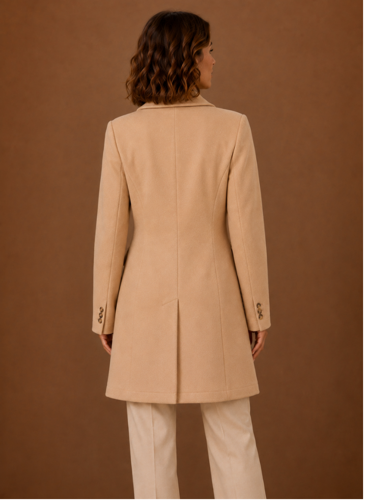 Abrigo Doble Botonadura para Mujeres – Abrigo de Invierno a Medida Largo | Areleon